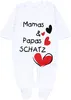 TupTam Unisex Baby Strampler Set Spruch Mamas & Papas Produktbild-Vorschau 1