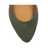 Olivfarbene Damen Ballerinas aus Samtleder mit sehr weicher Produktbild-Vorschau 6