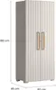 Keter Groove Alto, Braun, Beige, Putz, 2 Tür(en), 3 Regale, Produktbild-Vorschau 3