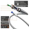 Kabel krosowy Primewire CAT 8 w powłoce bawełnianej - kabel Podgląd zdjęcia produktu 5