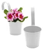 4x Blumentopf Hängetopf Balkon Zaun Blumen Übertopf Kräuter Produktbild-Vorschau 2