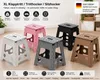 XL Klapptritt faltbar 40 cm Weiß bis 150kg mit Anti-Rutsch Produktbild-Vorschau 3