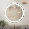 SAVE ®HOME Okrúhle LED zrkadlo do kúpeľne – 60 cm – Náhľad obrázku produktu 5