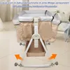 Babybett mit Wickeltisch 6-stufig verstellbares Produktbild-Vorschau 4