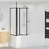 vidaXL Duschwand Weiß 120 x 70 x 137 cm Aluminium Produktbild-Vorschau 3