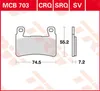 TRW Bremsbelagsatz MCB703SV CBR900RR Fireblade SC33 GT250 Produktbild-Vorschau 2