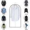A collage of different clothing items in circular frames and a large garment bag in the center. Produktbild-Vorschau