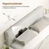 HOMCOM Kopfteil gepolstert Wandkissen mit Leinenoptik Produktbild-Vorschau 6