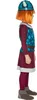 A child wearing a Viking costume, shown from the side. Produktbild-Vorschau