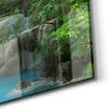 DEQORI Glasbild Echtglas 100x50 cm 'Exotischer Wasserfall' Produktbild-Vorschau 5