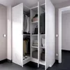 Kleiderschrank Dhuar, Eckmöbel für Schlafzimmer, Eckschrank Produktbild-Vorschau 1