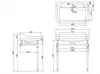 Casa Padrino Jugendstil Stand Waschtisch Weiß / Chrom B Produktbild-Vorschau 2