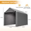 Garage per biciclette 160x220x165 cm Grigio – Riparo per Anteprima dell’immagine prodotto 2