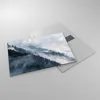 Bilder auf glas - Einteilig - Berge Nebel Bäume - 70x50cm - Produktbild-Vorschau 2