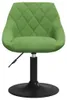 vidaXL Chaise de salle à manger 2 pcs. Pivotantes Vert Voir les images du produit 4