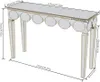A mirrored console table with dimensions shown. Produktbild-Vorschau