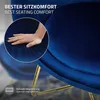 Sedia da pranzo ML-Design con schienale rotondo, blu, in Anteprima dell’immagine prodotto 4