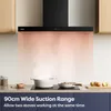 CIARRA A+++ 650 m³/h odsávač pár 90cm nástenný odsávač pár Náhľad obrázku produktu 5