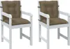 vidaXL Niedriglehner-Auflagen 2 Stk. Melange Taupe 100x50x7 Produktbild-Vorschau 2