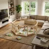 Parc pour bébé YARDIN XXL en bois avec 2 centres Voir les images du produit 8