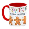 Frohe Weihnachten Kaffeebecher Henkel und Innenseite Rot Produktbild-Vorschau 2