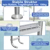 YZNAHRE Poolleiter Edelstahl 3 Stufen 132cm Hoch Pool Produktbild-Vorschau 4