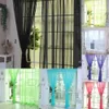 Feste Farbe Tüll Voile Tür Fenster Vorhang Vorhang Panel Produktbild-Vorschau 2