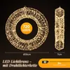 Świąteczna girlanda LED, wieniec świąteczny LED o średnicy Podgląd zdjęcia produktu 7