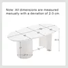 Sweiko Table basse blanche irrégulière stable et durable de Voir les images du produit 17