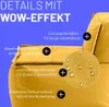 Marketing image highlighting product features with text overlays and close-up detail. Voir les images du produit