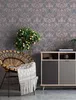 NEWROOM Tapete Hyo Grau Vliestapete - Barock Glänzend Produktbild-Vorschau 3