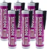 ARLI SET: 6x Silikon 310ml schwarz Universal Sanitär Bad Produktbild-Vorschau 1