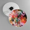 Wanduhr - Rund - Glasuhr - Abstraktion modern - 30x30cm - Produktbild-Vorschau 2
