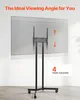 SucceBuy Rolovací stojan na TV pro obrazovky 812,8-1651 mm, Náhled obrázku produktu 5