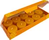 Bougies à réchaud en cire d'abeille avec porte-bougie en Voir les images du produit 2