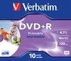 VERBATIM 43508 Printable Bedruckbar DVD+R 16X Rohling Produktbild-Vorschau 3