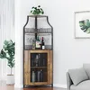 Armoire à vin d'angle avec étagère à vin amovible Armoire Voir les images du produit 2