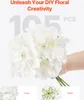 SucceBuy 105x Künstliche Hortensien 25cm Seidenblumenstrauß Produktbild-Vorschau 4