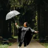 Regen-Poncho mit Kaputze Schirm Kordelzug Fahrhrad Wandern Produktbild-Vorschau 3