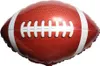 Folienballon American Football Shape braun-weiß 69 x 62 cm Produktbild-Vorschau 1