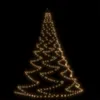 vidaXL Albero di Natale a parete con ganci in metallo 260 Anteprima dell’immagine prodotto 1