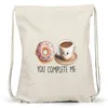 You Complete Me Turnbeutel Gymsack Kaffee Donut Produktbild-Vorschau 3