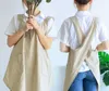 Küchenschürze mit Tasche Baumwolle und Leinen Schürze Produktbild-Vorschau 2