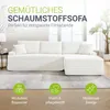 Juskys Sofa Coredo - Creme, moderne Couch aus Cord mit Produktbild-Vorschau 2