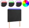 vidaXL LED Kopfteil Schwarz 90x5x118/128 cm Samt Produktbild-Vorschau 1