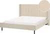 BELIANI Polsterbett Hellbeige Bouclé mit Lattenrost 160 x Produktbild-Vorschau 1