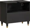 vidaXL Mobiletto con contenitore nero 62 x 33 x 58 cm Anteprima dell’immagine prodotto 4