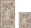 Two rugs are displayed on a white background. Produktbild-Vorschau