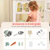 COSTWAY Cucina per bambini con piano di lavoro estraibile, Anteprima dell’immagine prodotto 7