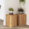 vidaXL Pflanzenständer 2 Stk. Artisan-Eiche 25x25x35 cm Produktbild-Vorschau 2